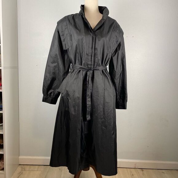 Dorothy Roberts Light Weight Trench Coat Size L EUC - Picture 1 of 8